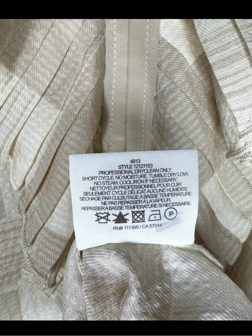 Tory Burch Beige/Tan Women's Blouse Size 8 (Medium)